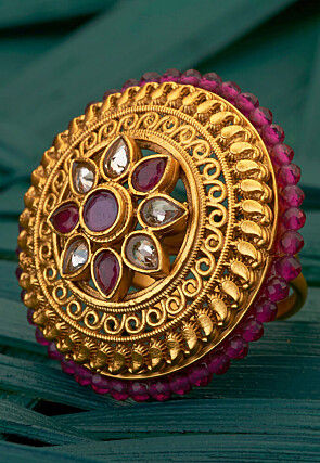 Stone Studded Adjustable Ring