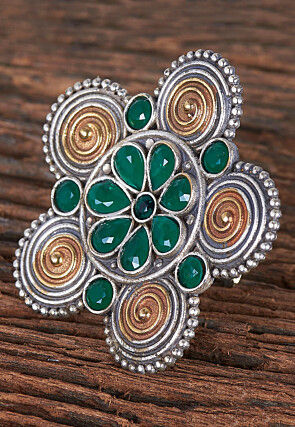 Stone Studded Adjustable Ring