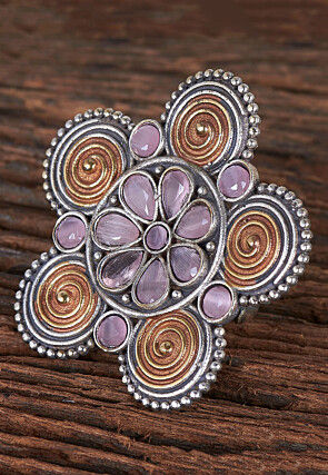 Stone Studded Adjustable Ring