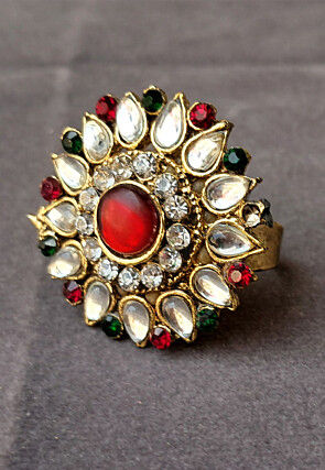 Stone Studded Adjustable Ring