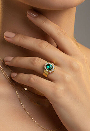 Stone Studded Adjustable Ring