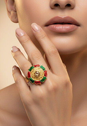 Stone Studded Adjustable Ring