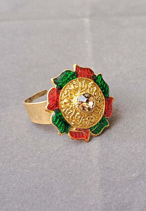 Stone Studded Adjustable Ring