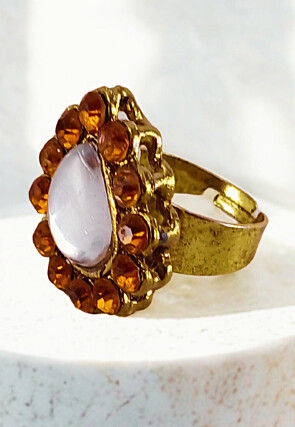 Stone Studded Adjustable Ring