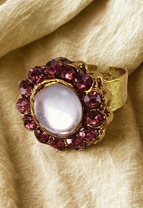 Stone Studded Adjustable Ring