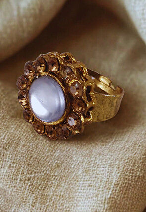 Stone Studded Adjustable Ring