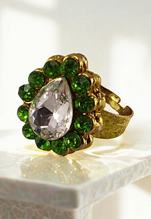 Stone Studded Adjustable Ring