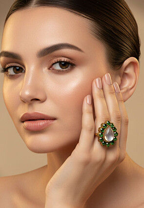 Stone Studded Adjustable Ring