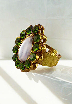 Stone Studded Adjustable Ring