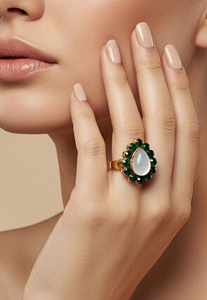 Stone Studded Adjustable Ring