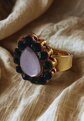Stone Studded Adjustable Ring