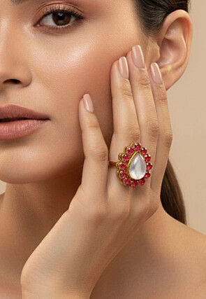 Stone Studded Adjustable Ring