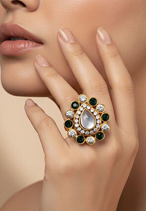 Stone Studded Adjustable Ring