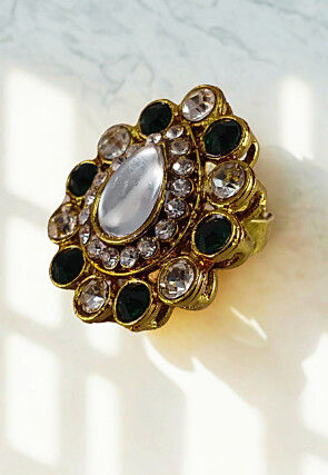 Stone Studded Adjustable Ring