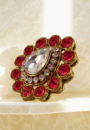 Stone Studded Adjustable Ring