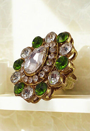 Stone Studded Adjustable Ring