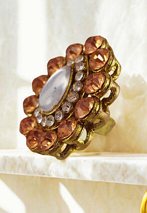 Stone Studded Adjustable Ring