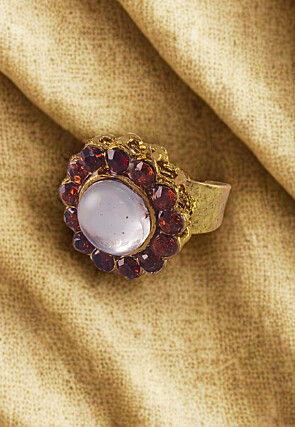 Stone Studded Adjustable Ring