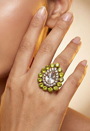 Stone Studded Adjustable Ring