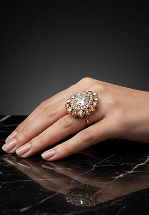 Stone Studded Adjustable Ring
