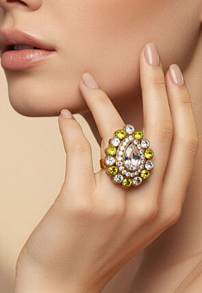Stone Studded Adjustable Ring