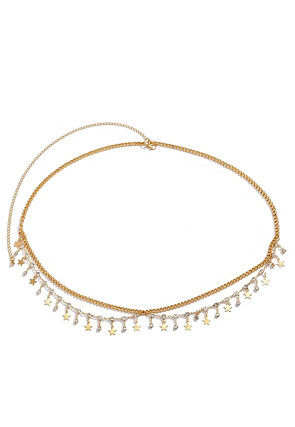 Stone Studded Adjustable Waist Chain