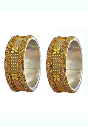 Stone Studded Bangle Pair