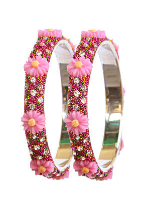 Stone Studded Bangle Pair