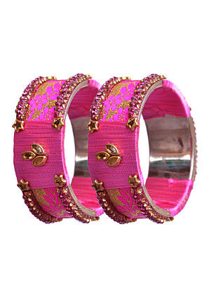 Stone Studded Bangle Pair