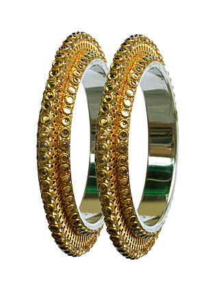 Stone Studded Bangle Pair
