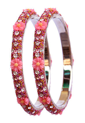 Stone Studded Bangle Pair