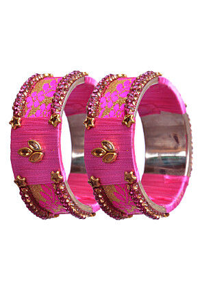 Stone Studded Bangle Pair