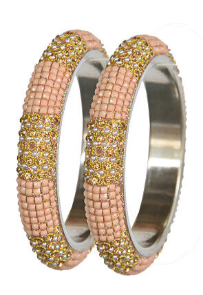 Stone Studded Bangle Pair