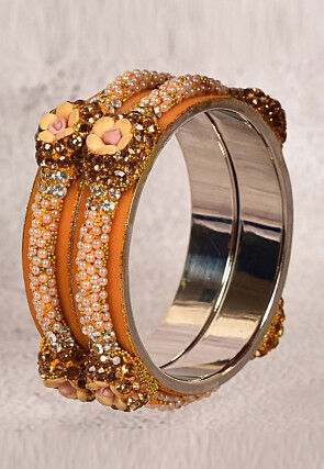 Stone Studded Bangle Pair