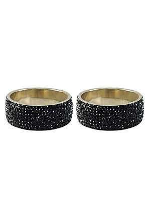Stone Studded Bangle Pair