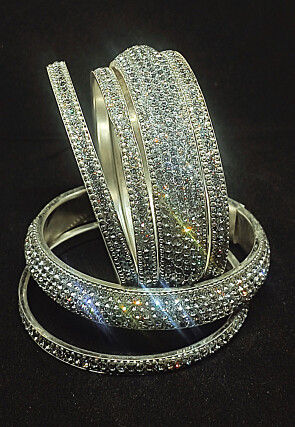Stone Studded Bangle Set