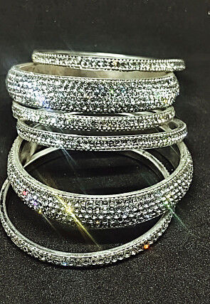 Stone Studded Bangle Set