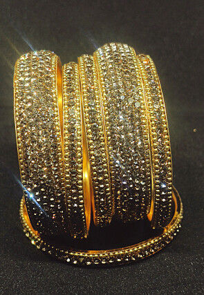 Stone Studded Bangle Set