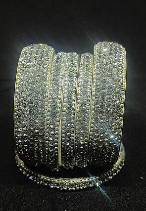 Stone Studded Bangle Set