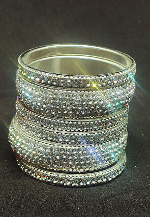 Stone Studded Bangle Set