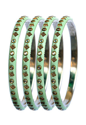 Stone Studded Bangle Set