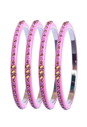 Stone Studded Bangle Set