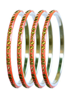 Stone Studded Bangle Set