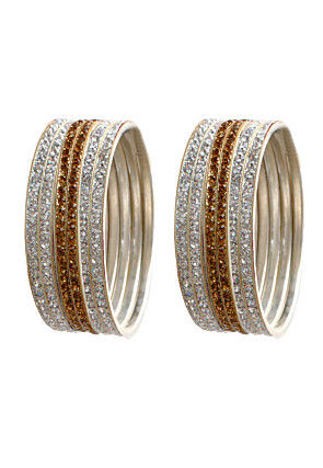 Stone Studded Bangle Set