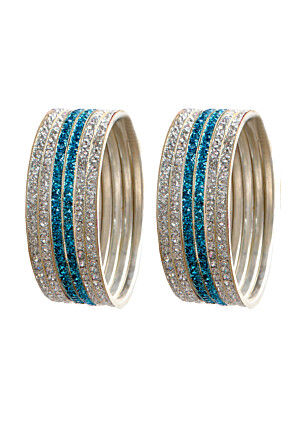 Stone Studded Bangle Set