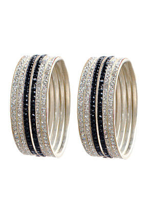 Stone Studded Bangle Set