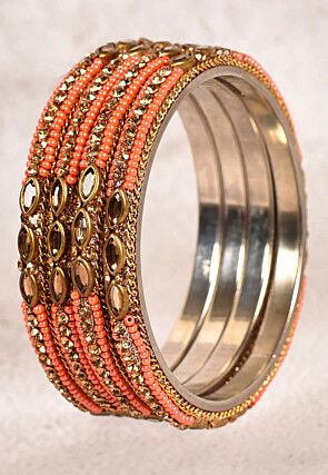 Stone Studded Bangle Set