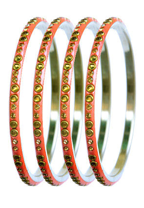 Stone Studded Bangle Set
