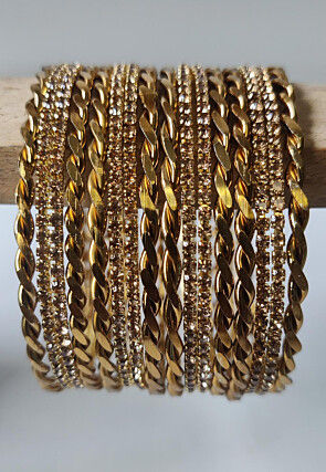 Stone Studded Bangle Set