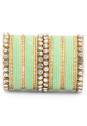 Stone Studded Bangle Set
